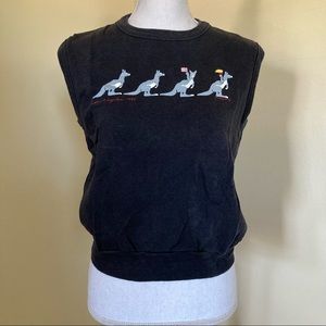 Vintage 1984 Los Angeles Olympics Sleeveless Sweatshirt w/Australian Kangaroos